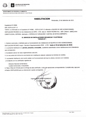 Instalaci&oacute;n mec&aacute;nica y el&eacute;ctrica I.M.