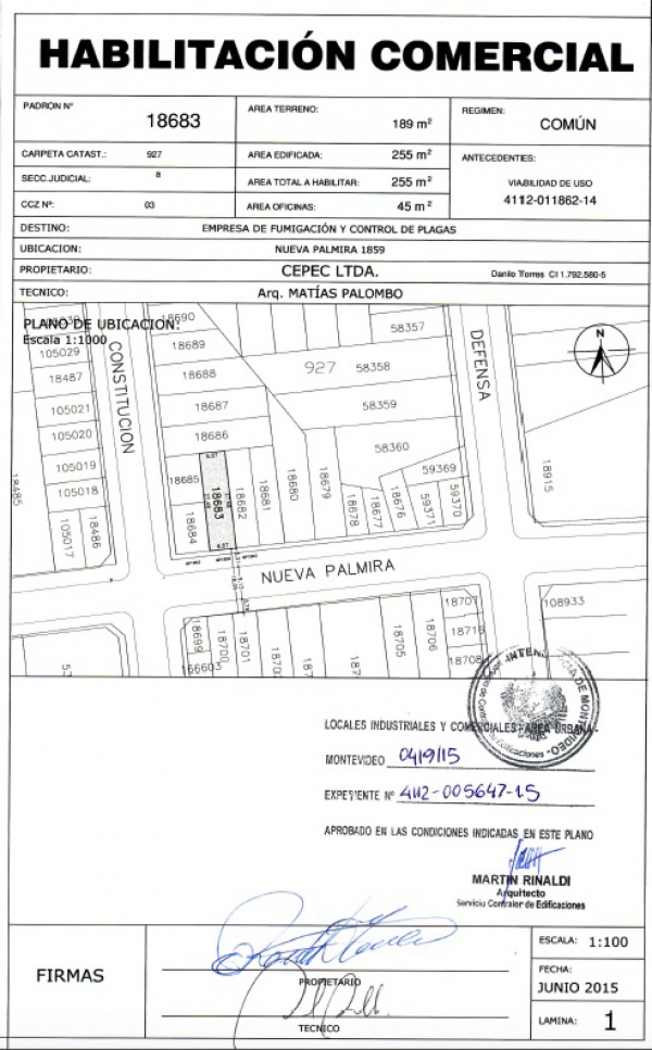 Habilitaci&oacute;n Comercial Planos I.M.